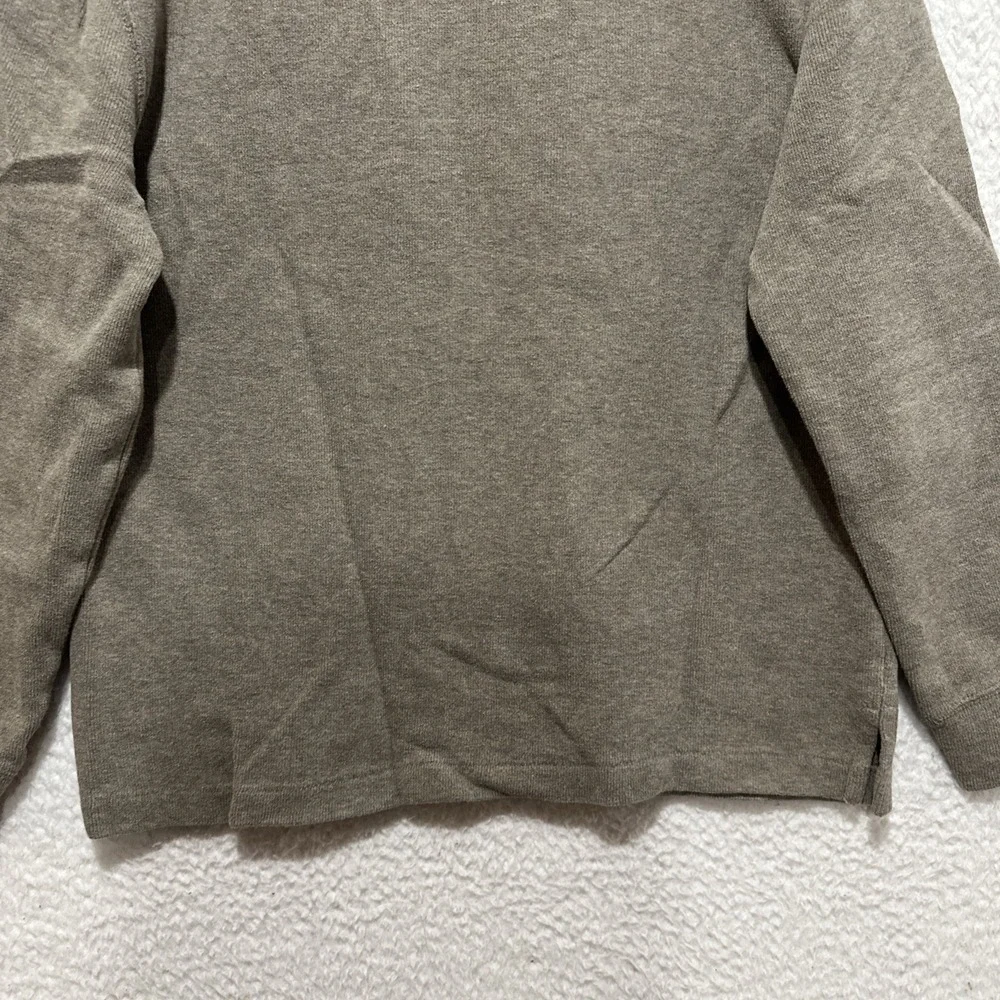 Polo Ralph Lauren Men's Sweater Size M Tan‎ 1/4 Zip Knit Pony Logo Embroidered